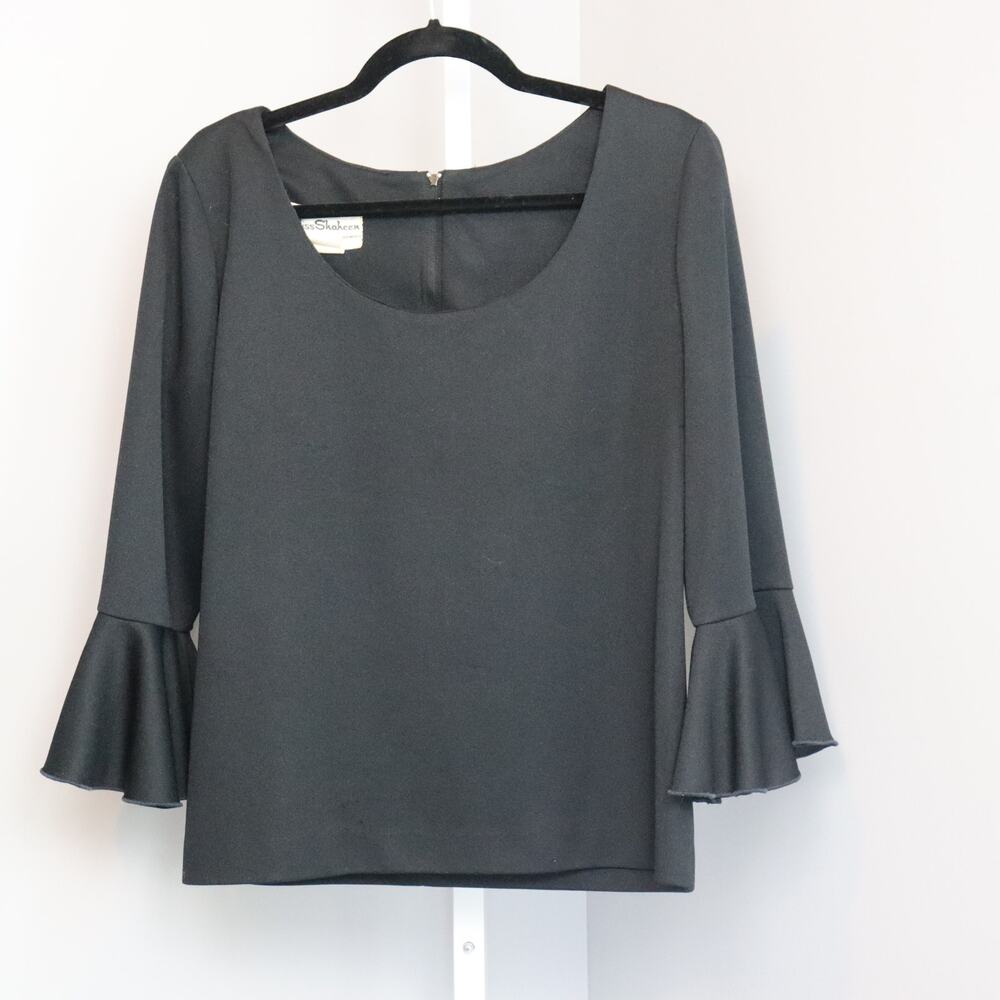 Vintage Miss Shaheen top with tulip cuffs Size‎ 18